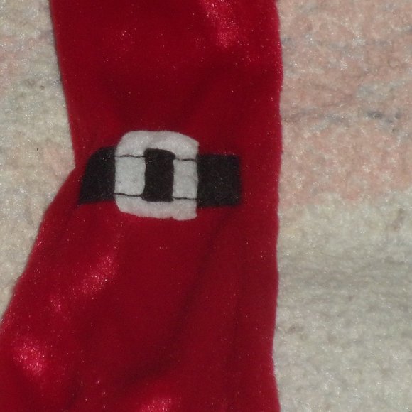 Plush Unstuffed Animal Red and White Santa Clause Toy Tagless - Picture 4 of 10